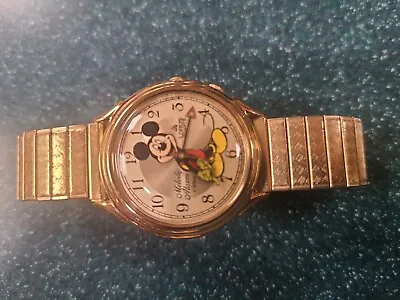 LORUS Vintage Mickey Mouse Disney Classic Melody Alarm Watch Y975 • $42.95