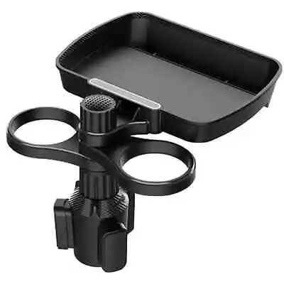$26.99 • Buy Car Cup Holder Tray, Swivel Base 360 Degree Adjustable, Car Cup Holder Food Tray