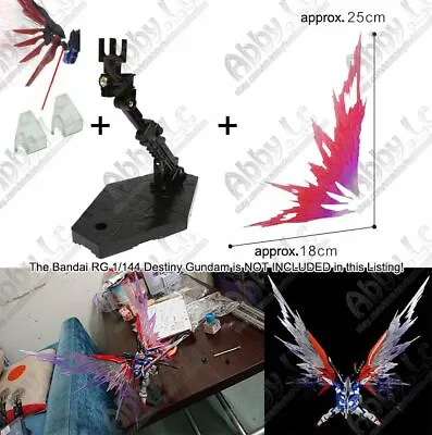 $12.90 • Buy For RG 1/144 Destiny Model Mirage Colloid System Wing Of Light Effect Parts+Base