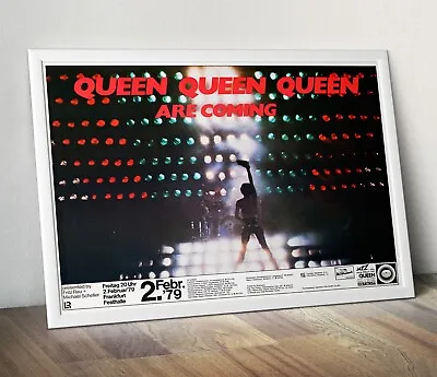 Queen 1979 Frankfurt Live Concert Tour Venue Repro Poster 36 X24  • £8.99