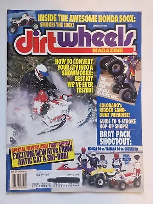 Vintage March 1995 Dirt Wheels ATV Magazine Honda Yamaha Suzuki Kawasaki Polaris • $40