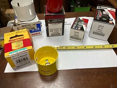  *** Lot Of 5 *** Misc Hole Saws 5/8-18 Threads MK315MK205AV2837LSh0200 • $13.95