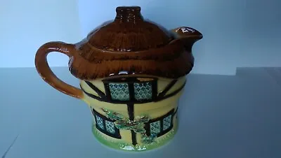 Vintage Burlington Ware Devon Cobb Thatched Cottage Tea Pot Coffee Pot • £5.99