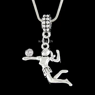 Volleyball Player Jewelry Birthday Gift Sports Charm 15th 16th 17 Teens Necklace • $34.99