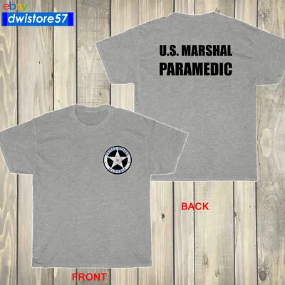 New US U.S. Marshal Paramedic Police Military Force Black/Navy/Gre T-Shirt S-3XL • $30