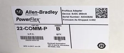 22-COMM-P Allen-Bradley Powerflex Profibus  Adapter Module 22COMMP  • $331.99