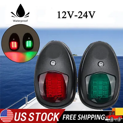 2PCS LED Navigation Lights Nav Lamp Side Mount Port Starboard Marine Yacht Boat • $17.85