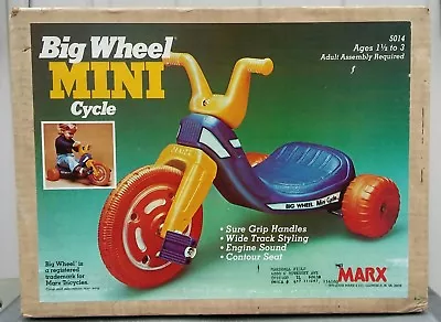 Marx Big Wheel Mini Cycle 5014 NIB 1979 Toy Sold At Marshall Field’s In Chicago • $1200