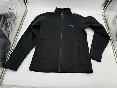 Patagonia Men's Sz S Better Sweater Full Zip Fleece Outerwear Top Black • $25