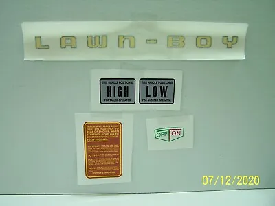 Vintage Mid 1950's Lawn Boy Push Mower Decal Set With Horse Iron Horse 1956? • $25.99