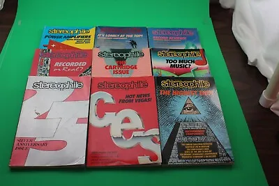 $29 • Buy STEREOPHILE Magazine 1987 Lot Of 10, Feb, July Missing. April/May Combined.
