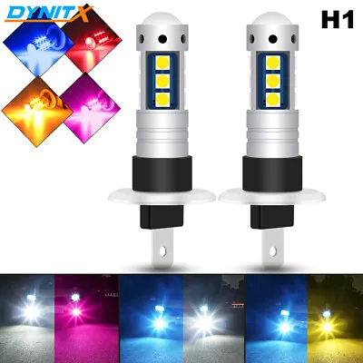 Bright 30SMD LED Fog Driving Light Lamp Replce Bulbs DRL H1 White Blue Amber Red • $13.98