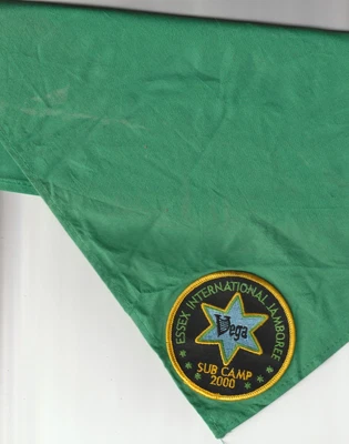 £1.50 • Buy Scout Jamboree Necker UK - Essex 2000 - Sub Camp - Vega - Green (NK)