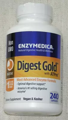 ENZYMEDICA DIGEST GOLD WITH ATPro ADVANCED ENZYME FORMULA 240 CAPS EXP. 04/2025+ • $60