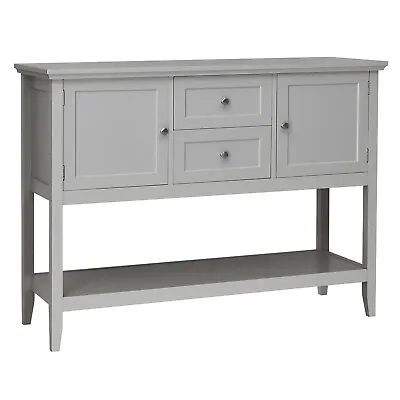 $219.99 • Buy Costway Sideboard Buffet Table Wooden Console Table W/ Storage Cabinets Grey