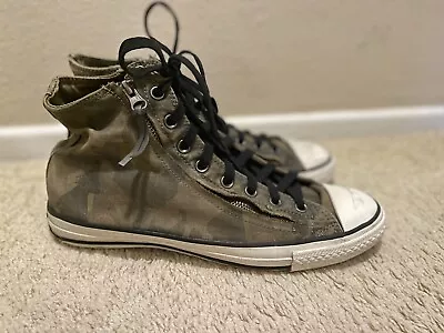 John Varvatos Converse Men’s Sneakers Green Camo Size 11 • $120