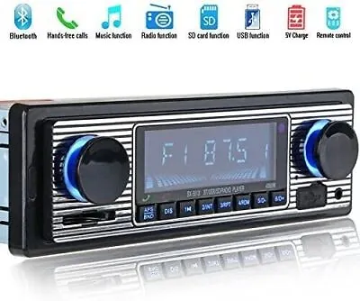 1pc Bluetooth Vintage Car Radio MP3 Player Stereo USB AUX Classic Car Stereo New • $38.66