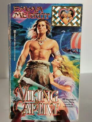 Viking Captive By Emma Merritt (1992 Zebra Books) • $9.99