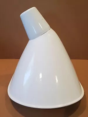 Large Unique Shape Angled / Oval BENJAMIN Enamel Light Shade Industrial Light • $299.99