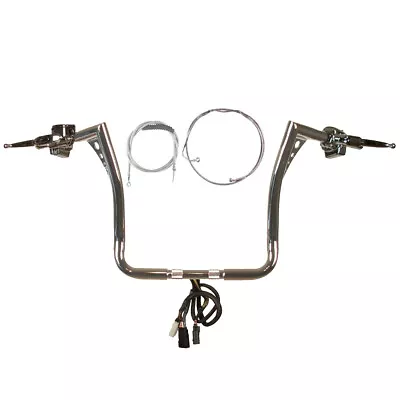 1 1/4  Chrome 15  Z Bar Ape Hanger Kit 2008-2013 Harley Street Glide Cruise WABS • $1620.64