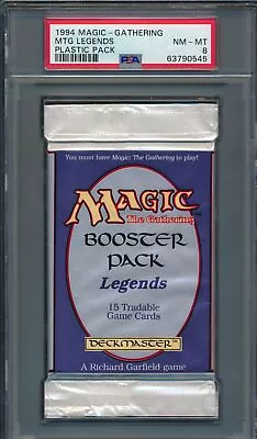 Booster Pack Legends PSA 8 Graded Magic MTG (0545) -magicgraders- • $1000