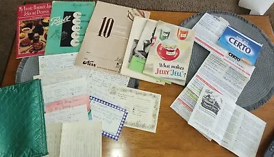 Vintage Handwritten Canning Recipes And Ephemera • $42