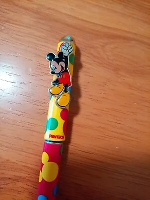 Vintage Disney Mickey Mouse Pentech Roller Ball Pen Collectible (No Ink) • $14.99