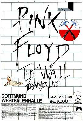 $12.99 • Buy PINK FLOYD 1981 Germany The Wall Concert Poster