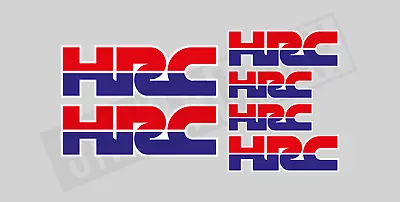 6 X HONDA HRC HONDA RACING MOTORCYCLE STICKER / DECALS CLOSE TO OEM REPACEMENTS • £5