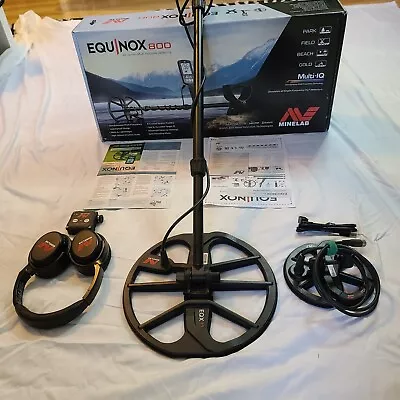 Minelab EQUINOX 800 Metal Detector With 11  EQX 11 And 6  EQX 06 Double-D Coils • $215.50