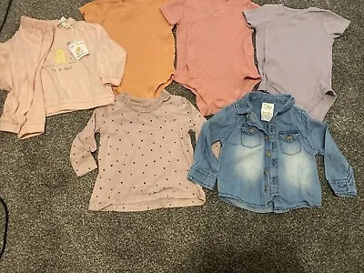 Baby Girls Clothes 6-9 Months Bundle - VGC - 7 Pieces • £5