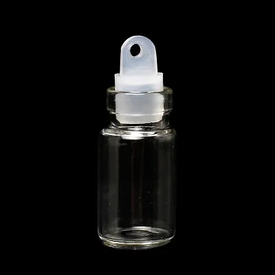 20 Mini Plastic Stopper Glass Bottles Small Empty Potion Vials Crafts F305 • £4.95