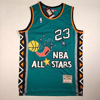 Chicago Bulls Michael Jordan #23 Jersey All-Star Game Green Embroidered • $38.89