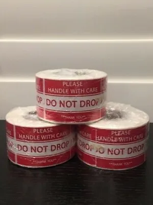 (3-Rolls 500 Labels) 1500 2x3  Sticker **Please Handle With Care--DO NOT DROP** • $14.99