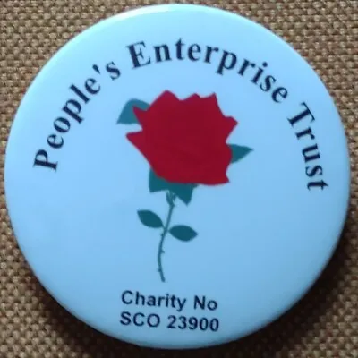 Vintage Tin Badge 38mm People's Enterprise Trust • £2.50