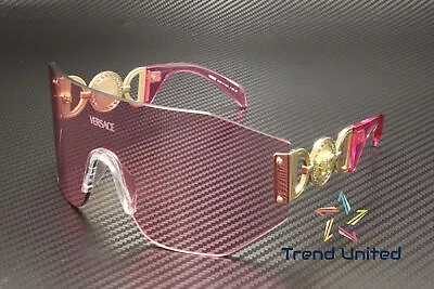 VERSACE VE2258 100284 Pink Pink 45 Mm Unisex Sunglasses • $175.99