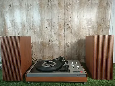 £89.90 • Buy Rare Vintage Record Player & 2 Speakers, Hmv Model 2452