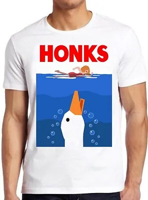 Honk Jaws Honks Goose Duck DnD Joke Meme Cult Movie Funny Gift Tee T Shirt M978 • £6.35