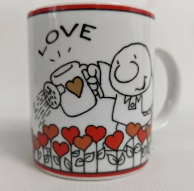 Russ Berrie Co Ziggy And Friends Love Grows Coffee Mug Hearts 2005 Tom Wilson • £12.55