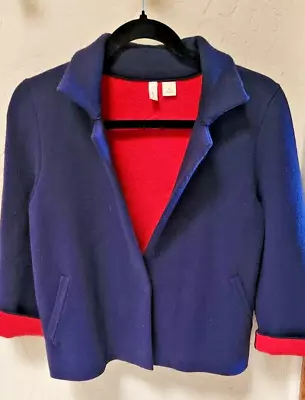 Moth By Anthropologie Amoruso Navy/Red Jacket. Size XS. • $25