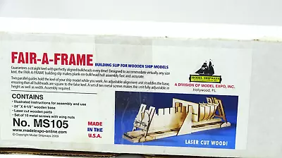 Fair-A-Frame Wooden Ship Model No. MS105 Laser Cut Wood • $49.99