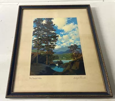 Beautiful Original Maxfield Parrish  Thy Templed Hills  Print In Period Frame • $140