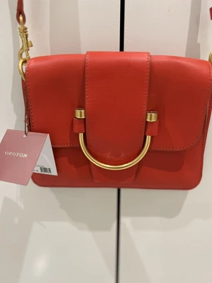 $100 • Buy Oroton Solo Mini Satchel Crossbody Shoulder Bag Chilli Red BNWT