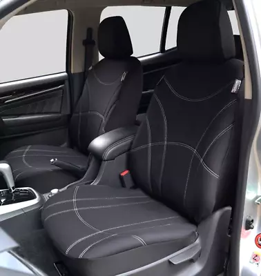 Neoprene Seat Covers For Ssangyong Musso XLV Ultimate Black Waterproof • $98.99