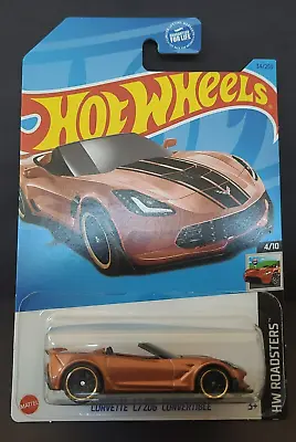 Hot Wheels HW Roadsters Corvette C7 Z06 Convertible Orange • $2.24