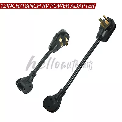 12 /18  RV Power Adapter Cord 50 Amp Male To 30 Amp Female NEMA 14-50P To TT-30R • $10.29