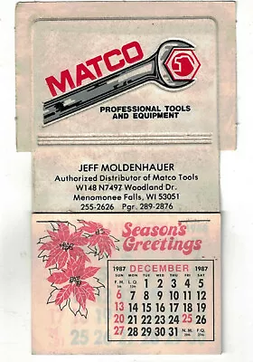 1986 MATCO Tools Tool Chest  Calendar Un-Used • $12