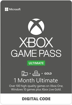 Xbox Game Pass Ultimate US Only 1 Month Live Gold Membership - Existing Users • $7.29