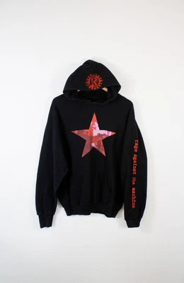 $159.20 • Buy Mens Vintage Rage Against The Machine Logo Graphic Hoodie 90s Size L 