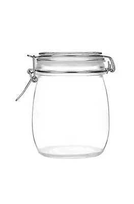 £3.99 • Buy 1l Clear Glass Storage Preserving Jar Airtight Seal Clip Top Container With Lid.